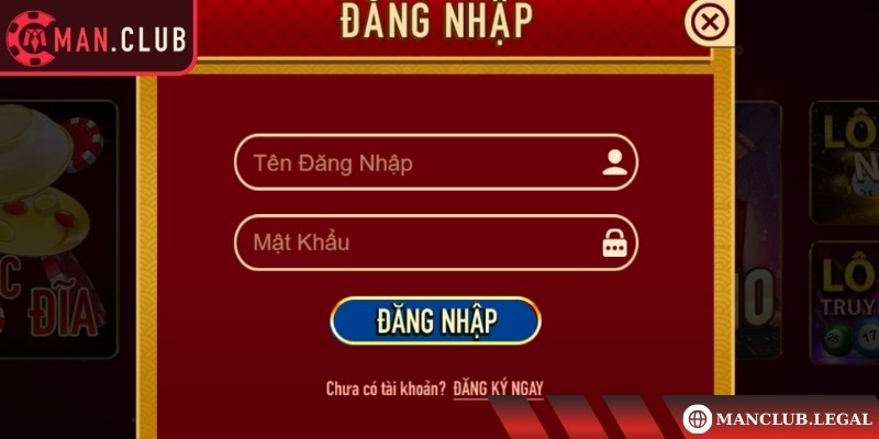 Nhập thông tin tài khoản